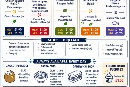 Week A Menu